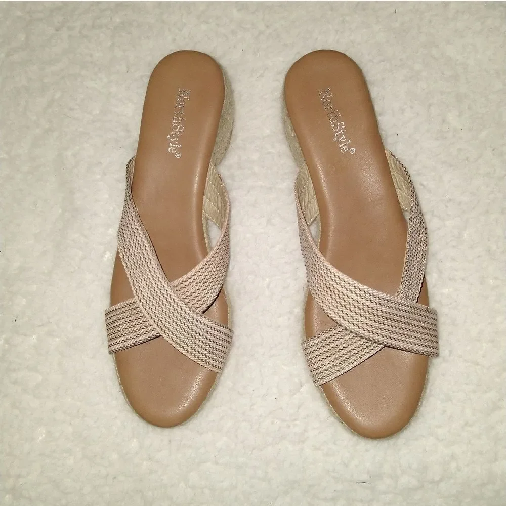 Northstar Espadrille Criss Cross Strap Sandals